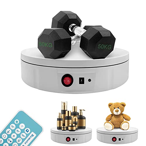 BILXXY Présentoir de Plateau tournant de 22 cm, Plateau tournant électrique Automatique à 360 degrés, Plate-Forme tournante à Vitesse réglable pour Afficher des Bijoux, des Montres, des modèles 3D Cover