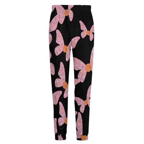 Butterflies Banknotes Basketball Men's Pajama Pants Lounge Pant Sleepwear PJ Bottoms4