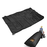 Fabater Rasentraktor-Laubbeutel, Oxford-Stoff, Rasenmäher-Laubbeutel, Garten-Laubgras-Fangbeutel mit Reißverschluss, Kordelzug und Netz, Schnelle und Einfache Laubsammlung