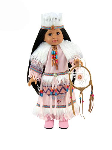 American Fashion World Pink Native American Outfit Made for 18 inch Dolls Such as American Girl Dolls
