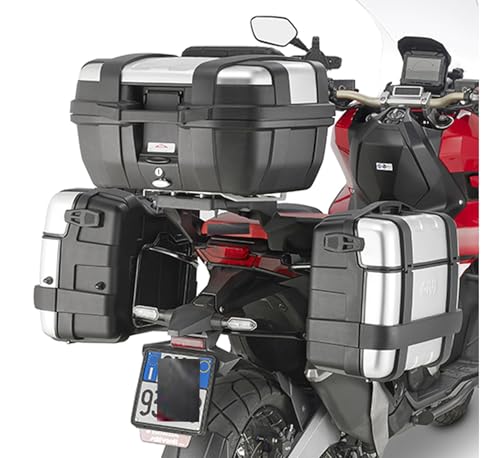 Valises Givi Monokey Trekker Lite 70 lt compactes et légères en noir mat texturé - 2
