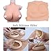 XRRA Silicone Breast Plate Fake Breast Forms Filled with Silicone Gel Touch Realistic Breastplate Plus Size for Cosplay Rag Queen Shemale Crossdresser Transgender,Ivory White Silicone,G Cup