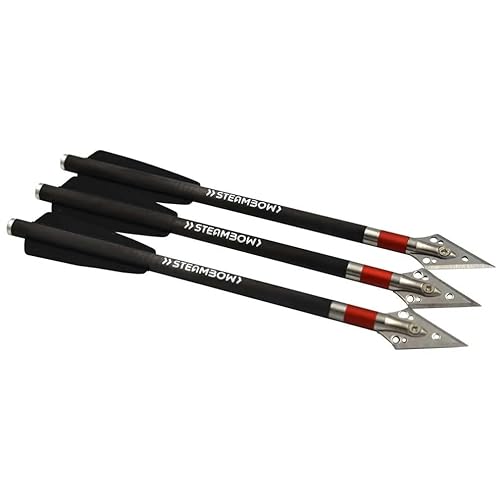 Steambow Kohlefaser-Armbrustpfeile 3er-Set