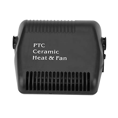 Keenso Portable Car Heater, Fast Heating Quickly Defrosts Defogger 12V Auto Ceramic Heater Cooling Fan Defogger Defroster