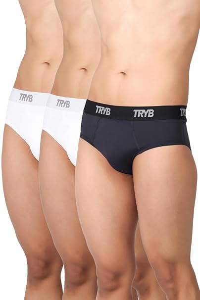 Image of TRYB Supporter for Cricket | Sports Underwear for Men | Stretchable Active Supporter Briefs | Pouch for Abdominal Guard | Light Weight, Breathable & Quick Dry | Gym Sports Innerwear Brief