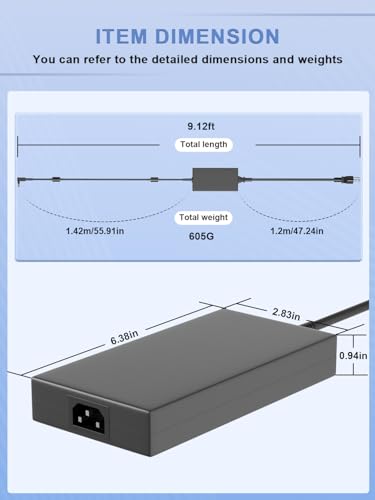 230W Charger Fit Compatible with Acer Nitro 5 7 14 16 17 18 AN18-61 AN16-43 AN16-52 AN17-51 AN17-71 AN515-58 AN517-55 AN14-41 Predator Helios Neo 14 16S 300 PHN14-51 PHN14 PHN16S Triton 14 16 Laptop - Image 4