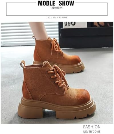 Amazon | [OIUYUE] 厚底ブーツ ショートブーツ ハイカットブーツ