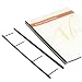 Black 1" x 11" VeloBind 4-pin Reclosable Binding Strips - 100pk