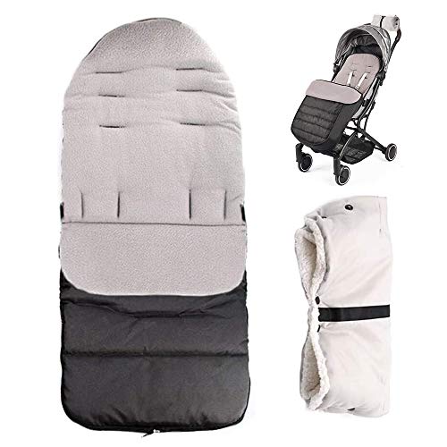 Saco de dormir universal de invierno y guantes para cochecito de bebé, impermeable, anticongelante, para cochecito y cochecito de bebé