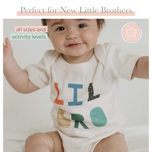 Finn + Emma Organic Cotton Graphic Baby Onesie - Gender Neutral Bodysuits for Babies 0-12 Months in Multiple Sizes and Styles3