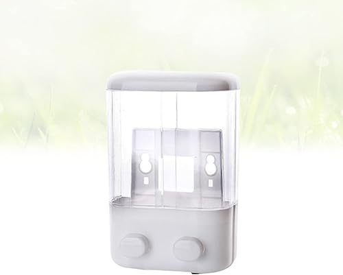 Miniatura 9 de STOBAZA Botella de ducha de pared vacía con cámara líquida recargable, 1 unidad, contenedores de pared de succión de plástico, tipo montaje, taza de