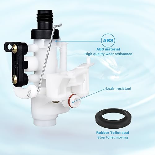 Image of 31705 RV Toilet Spare Parts, Upgraded Toilet Water Valve Kit Compatible with Thetford Aqua-Magic V High and Low Models Leak Resistance, White