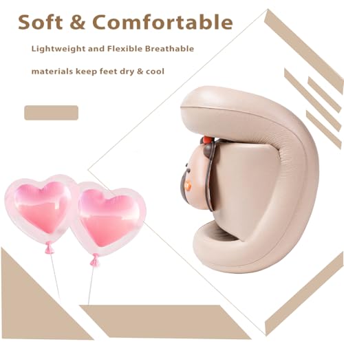 Image of Girls Cloud Bow Slide & Shower Slippers - Non-Slip Slip-On Kids Beach Pool Indoor Outdoor Shoes