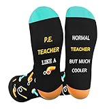 nuozodki Gifts for Teachers - P.E Teacher Christmas Appreciation Retirement Thank You Valentine's Day Retirement Birthday Thanksgiving End Of Year Gifts from Students,Novelty Socks,Gym Teachers Gift