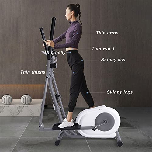 Image of Foldable Smart Elliptical Machine Vertical Indoor Silent Magnetic Control Exercise Bike Home