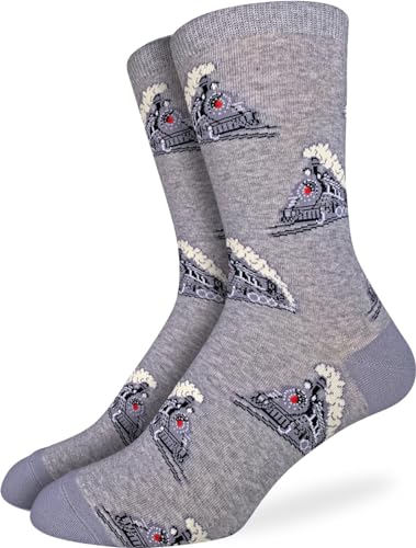 Good Luck Sock Men's Airplanes, Trains & Cars Socks, Adult