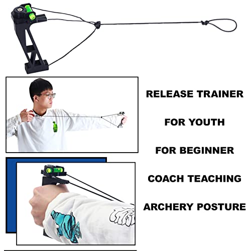 SOPOGER Compound Bow Release Trainer Archery Bow Release Training Aids Practice