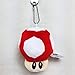 Gwgbxx 10 Couleurs Super Mario Bros Champignons Porte-clés en Peluche Douce 5cm (Color : Red)