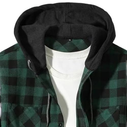 Sudadera casual de franela con capucha para hombre miniatura 4