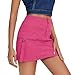 Zando Bodycon Hot Pink Mini Skirt Y2K High Waisted Cargo Skirt for Women with Pockets Dressy Casual Pink Denim Jean Skirt Small