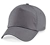 Integriti UK Plain Baseball Cap 10+ Colours Mens Ladies Hat Summer Adjustable Graphite Grey #1