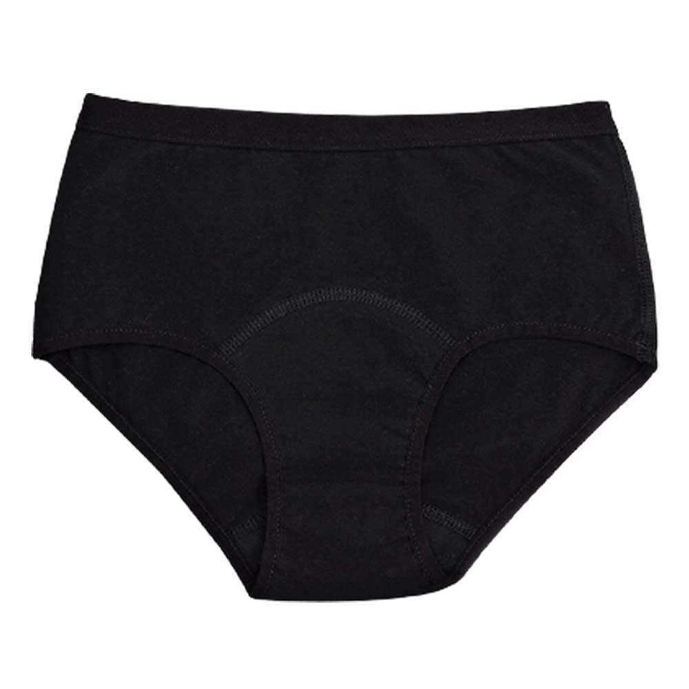 IMSEVIMSE Periodenslip Hipster, Black, Größe XS, medium flow (2er Pack)