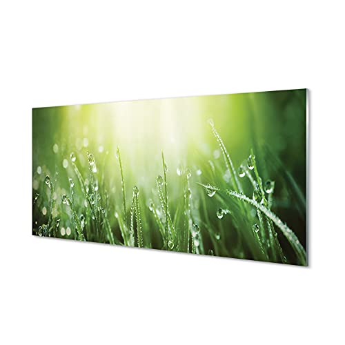 Impression sur verre Tulup 140x70cm | Tableau déco salon design gouttes d'eau