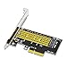 Produktbild SNIIA M.2 PCIE NVMe oder PCIE AHCI SSD auf PCIE 3.0 x 4 Adapterkarte für Key M 2230-2280 Größe M.2 SSD