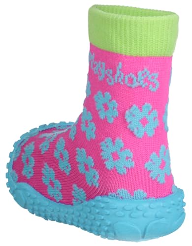 Girls Flower Collection Rubber Aqua Swim/Beach Shoes (4.5 M US Toddler)3