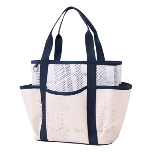 Bolsa de playa - bolsa cosmética aérea plegable | Bolsa de almacenamiento grande de malla transpirable para camping a bordo piscina a bordo de yoga Picnic Picnic | Organizador ligero para cosméticos