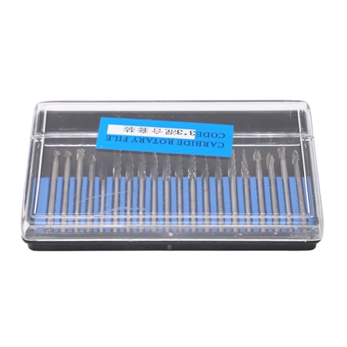 Juego de Fresas rotativas de Acero de tungsteno, 20 Piezas, vástago de 3mm, Tallado en Madera, Pulido, Pulido, diseño de Ranura múltiple, Alta eficiencia, Duradero