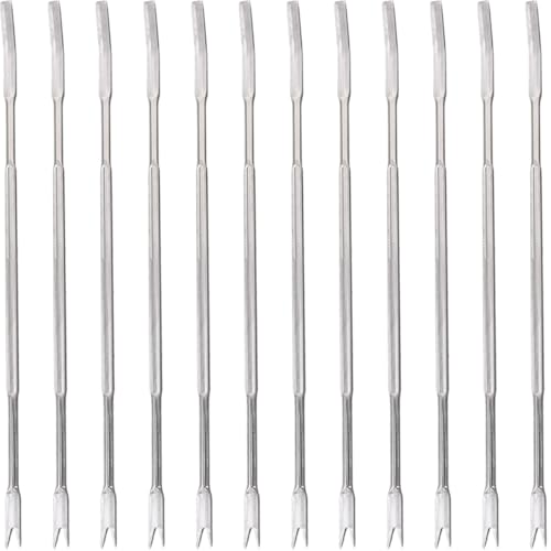 12PCS Acciaio Inox Crostacei Granchio Forks Nut Picks Strumenti di frutti di mare