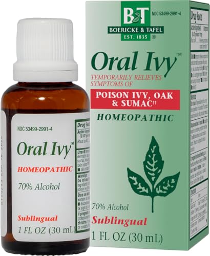 Nature's Way Boericke & Tafel Oral Ivy Liquid, Poison Ivy & Oak Treatment**, Relieves Itching & Burning**, 1 Fl. Oz