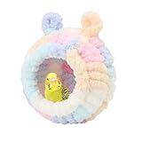 Wontee Bird Nest Bed Breeding House Winter Warm Snuggle Hut for Budgies Parakeets Cockatiels Lovebirds Canaries (Multi-Colored)