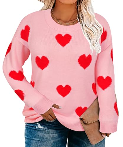 Image of TIYOMI Plus Size Sweaters for Women Oversized Pullover Crewneck Sweater Knit Side Split Casual Sweaters Fall Winter XL-5XL