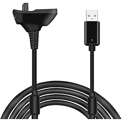 Cargador De Xbox 360 Precio MMOBIEL Cable Cargador USB Compatible con Xbox 360/360 Controlador inalámbrico Delgado - 1,5 m 4800 mAh