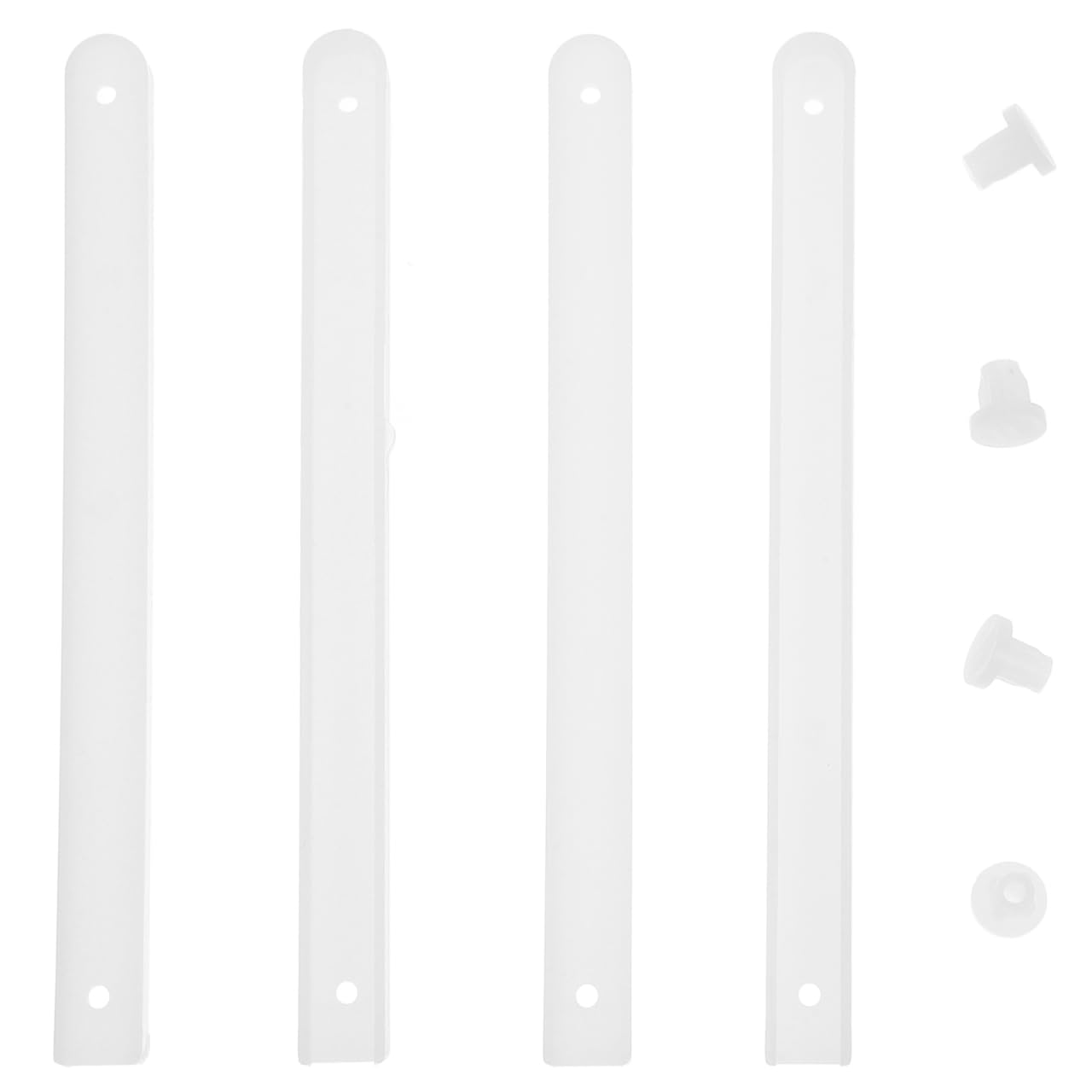 SOIMISS 4Pcs Drawer Runners, Plastic Cabinet Drawer Slides, for Cabinet Replacement Rails Side Mount