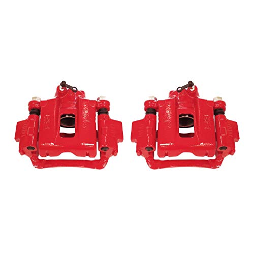 Power Stop Rear S2726 Pair of High-Temp Red Powder Coated Calipers