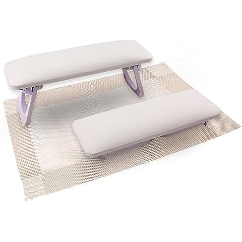 ANGNYA Foldable Nail Arm Rest with Mat Cover