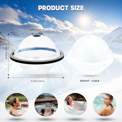 Molde esférico grande para cubos de hielo 2 unidades miniatura 2