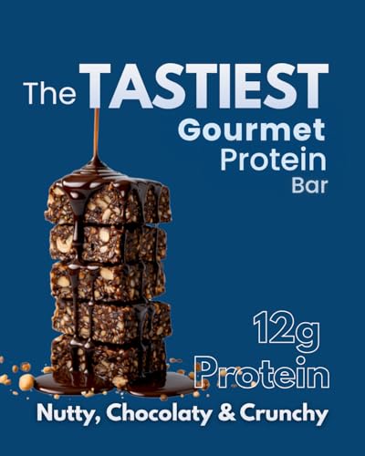 Image of Hullo Natural Protein Bar Chocolate - 12g Protein (12 X 42g Pack) | Gluten Free, Dairy Free, Soy Free Protien Bar Rich in Omega 3, 6 & 9 with Nuts & Seeds | Healthy Protein Bar for Gym & Daily Energy