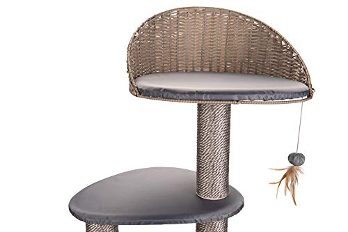 Arbre à chat Karlie Misty gris de 160 cm pour extérieur