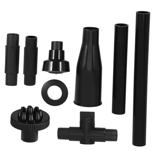 CIYODO 9pièces Têtes De Pulvérisation pour Fontaine De Rechange pour Bassins Embouts De Fontaine Accessoires pour Pompes Étang pour Aquarium De Jardin Noir