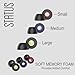 Status Audio Memory Foam Replacement Earbud Tips - for Between Pro and Between 3ANC Earbuds [Onyx (Black)]