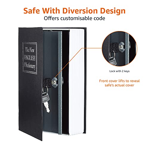 Amazon-Basics-Book-Safe-Key-Lock-Black