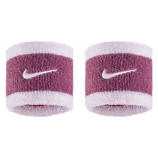 Nike Swoosh Classic Wristbands 2-Pack Sweatbands Tennis Fitness Running Wristbands Sports, Pink Smoke/Bleached Lilac/White, One Size โ image 1