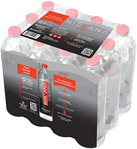Nirvana Select Premium Natural Spring Water Infused With Electrolytes for Maximum Hydration - 0.5L bottle (12 Pack) 