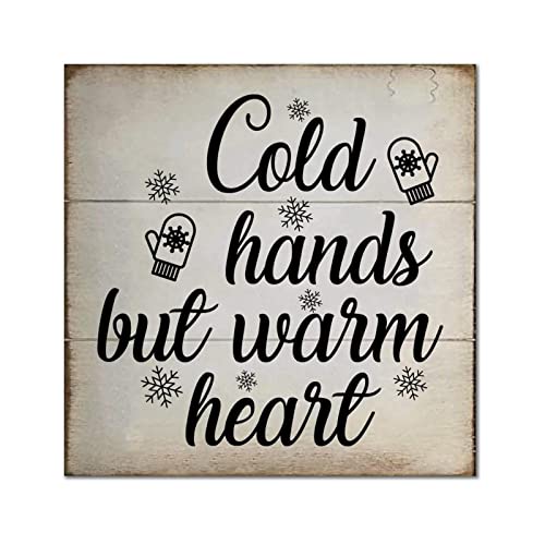 Cadeau de pendaison de crémaillère plaque murale bois Cold Hands