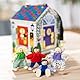 Melissa & Doug Türklingelhaus Puppenhaus aus Holz mit Türklingelgeräuschen | Mehrfarbig | Holzpuppen | 3+ | Geschenk für Jungen oder Mädchen