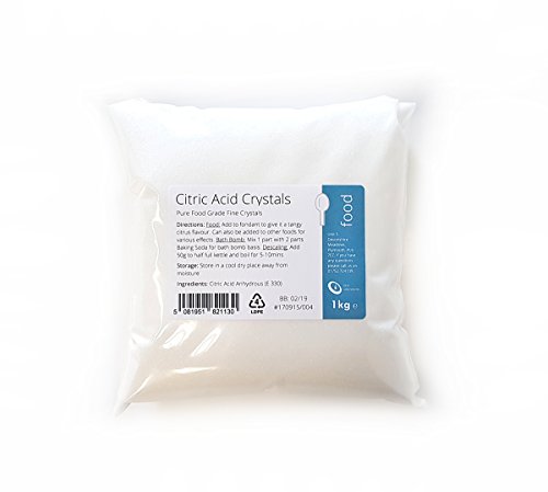 Citric Acid 1kg - 100% Pure Food Grade Fine Crystals